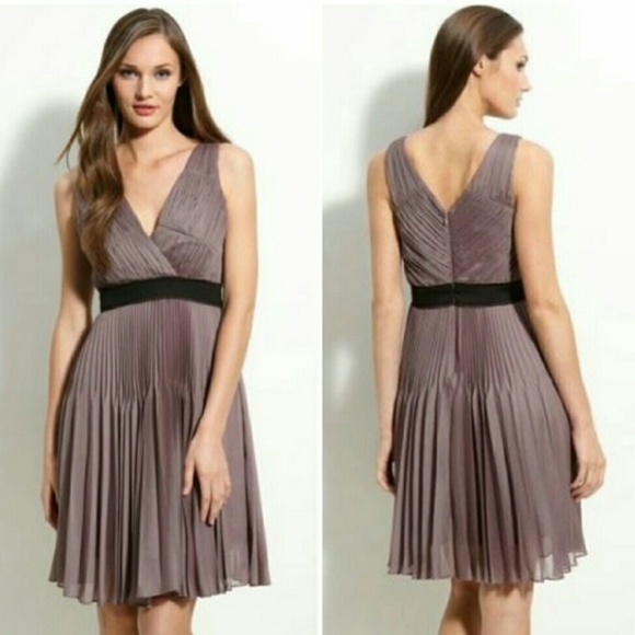 Maxandcleo Dresses & Skirts - 💕💕 Max and Cleo Taupe Pleated Myna Dress ~ NWT!!